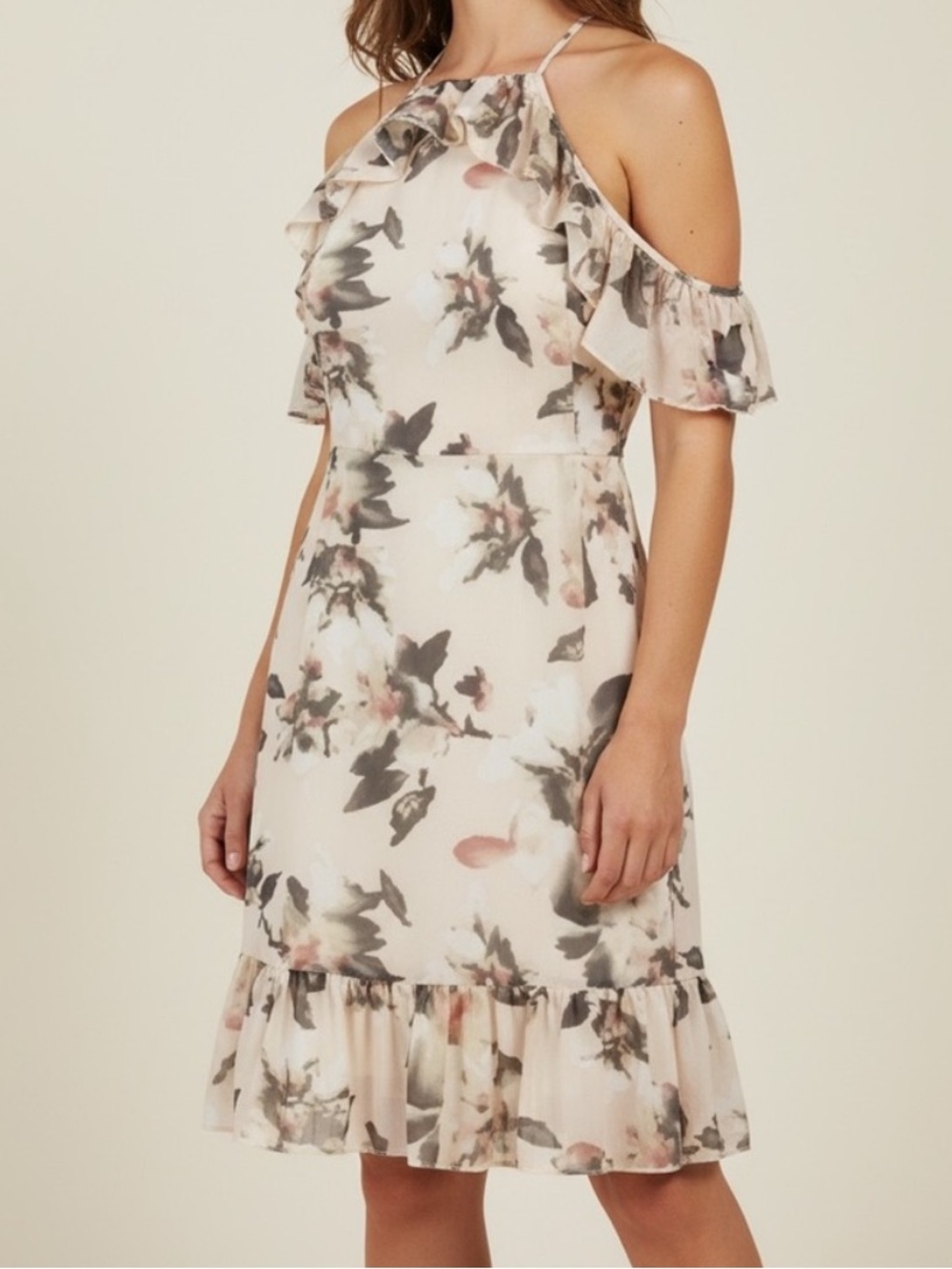 NEW• Soul Sunrise Rosa Romantic Flutter Sleeve Dress •1X-3X - Picture 3 of 16